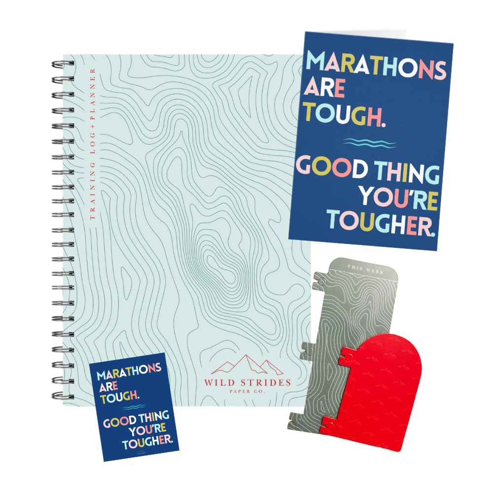 Marathon Runner Training Log Bundle - Topo