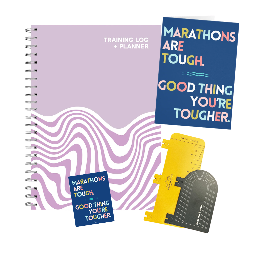 Marathon Runner Training Log Bundle - Purple