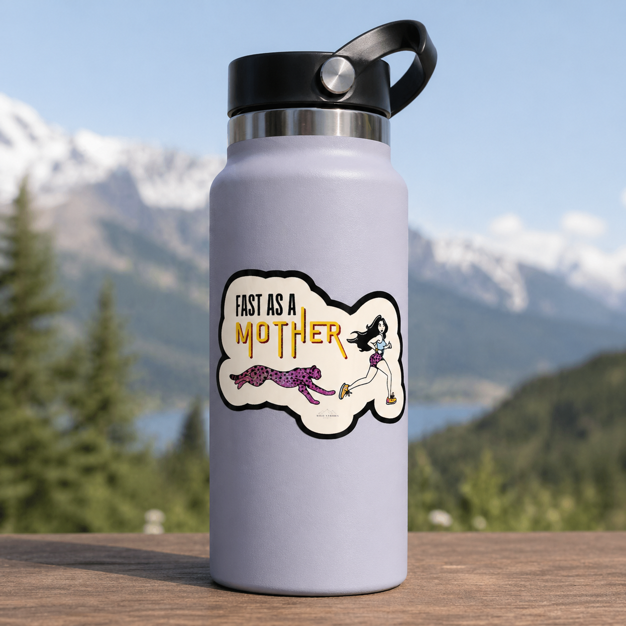 Fast as a Mother Glitter Sticker