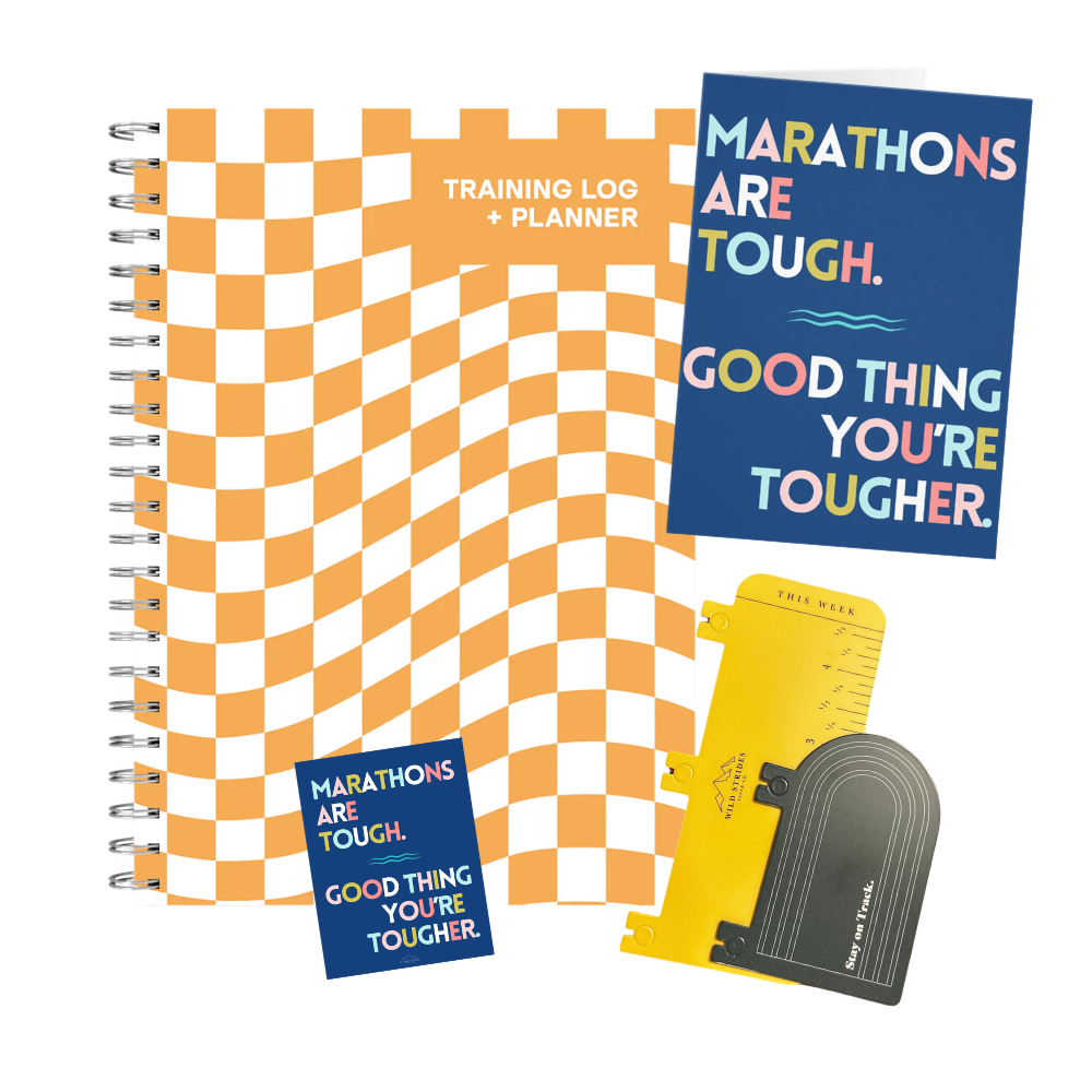 Marathon Runner Training Log Bundle - Orange