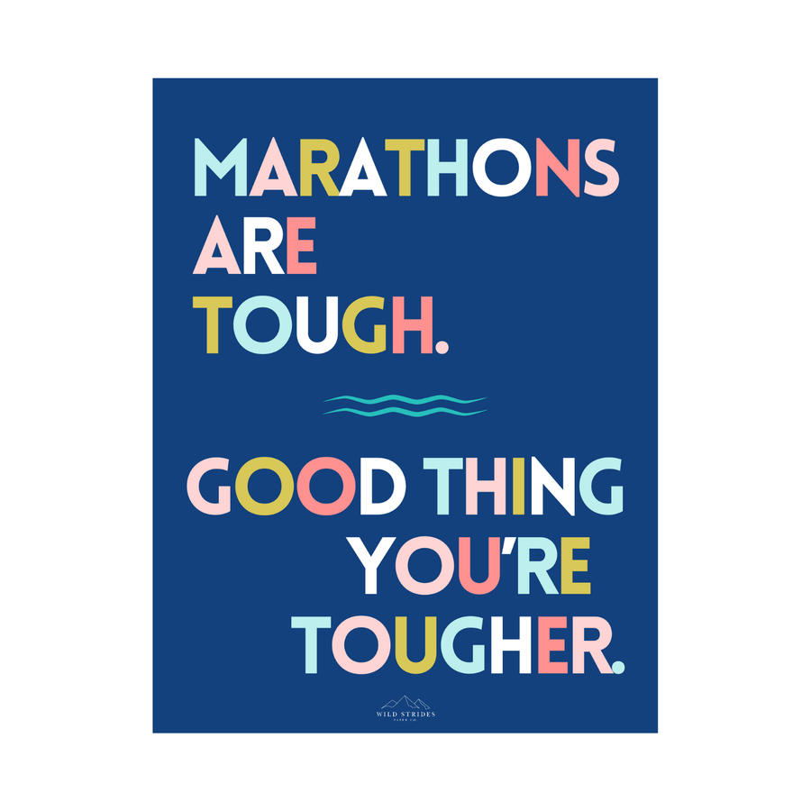 Marathons are Tough Sticker