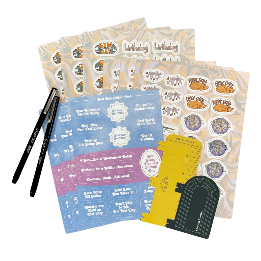 Training Log + Planner Accessories Bundle
