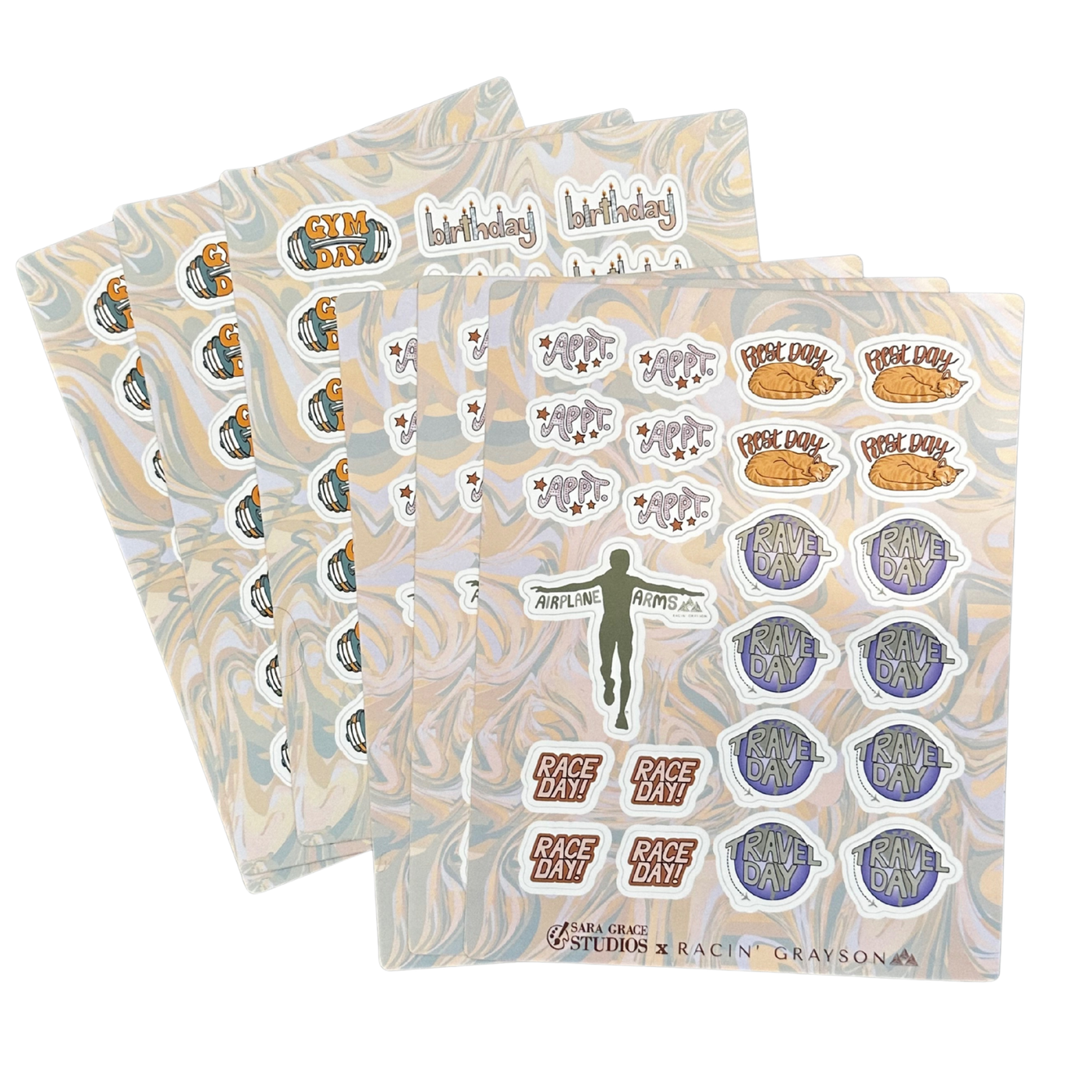Training Log + Planner Accessories Bundle