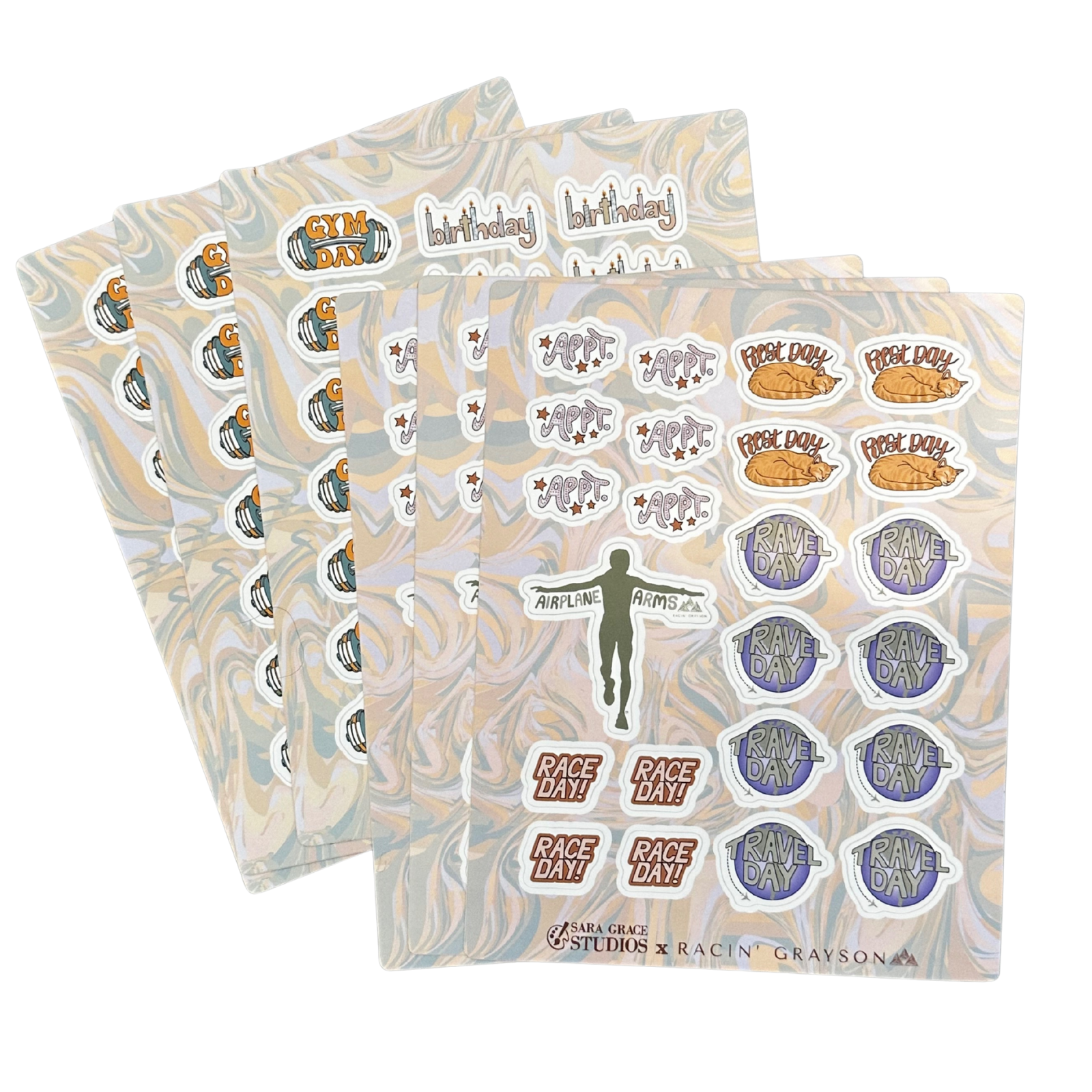Training Log + Planner Accessories Bundle