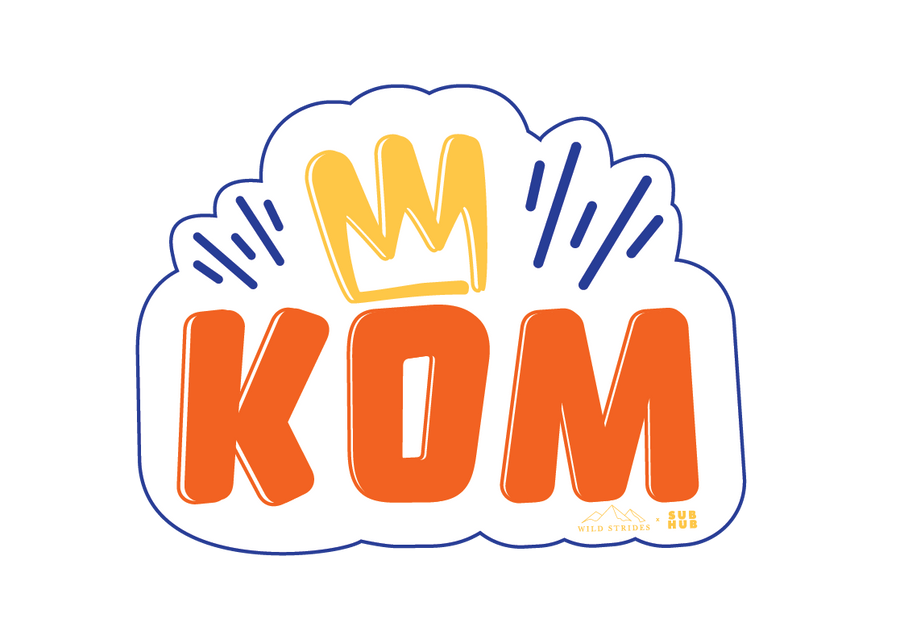 KOM Sticker - Wild Strides Paper Co. x The Sub Hub Podcast