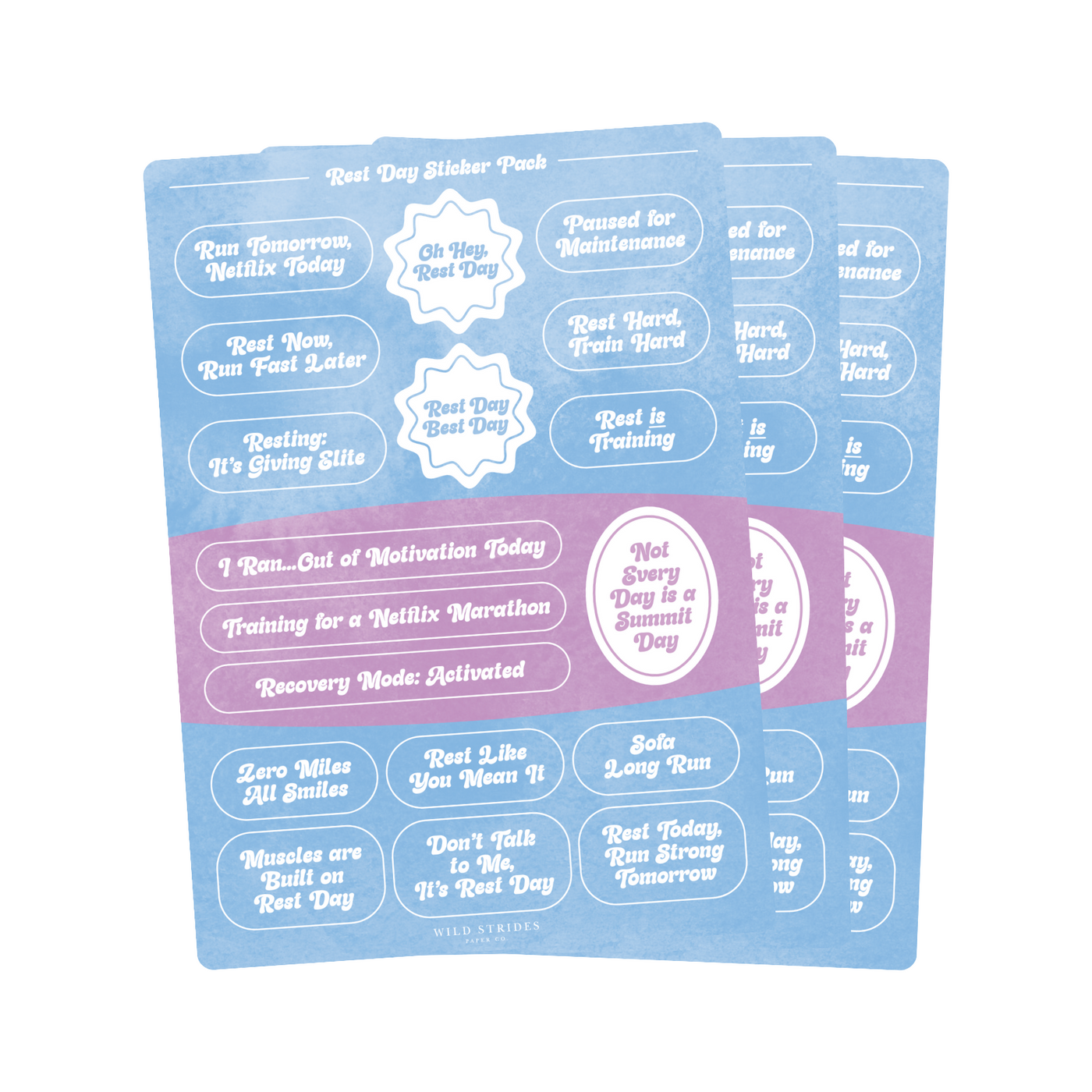 Rest Day Sticker Pack