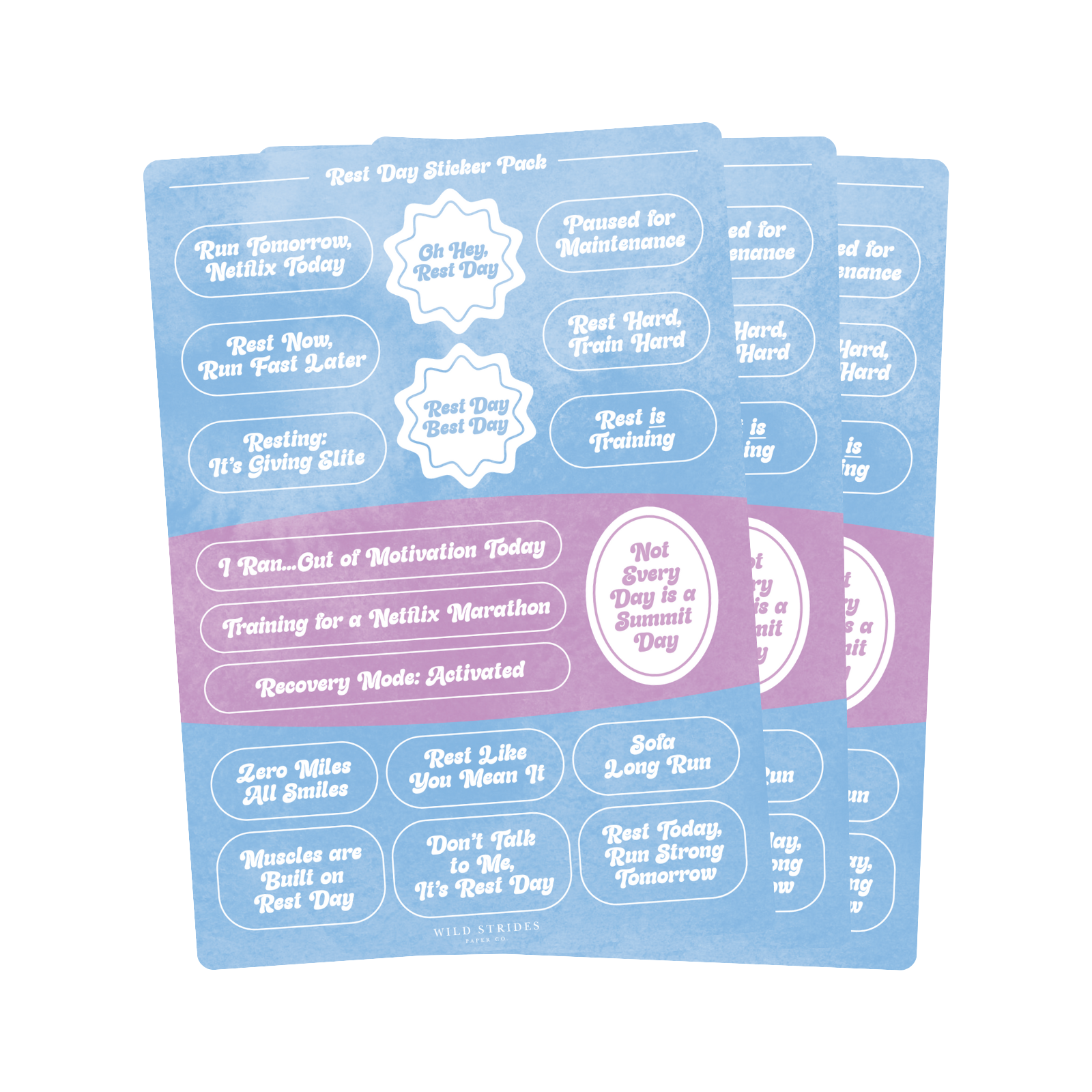 Rest Day Sticker Pack