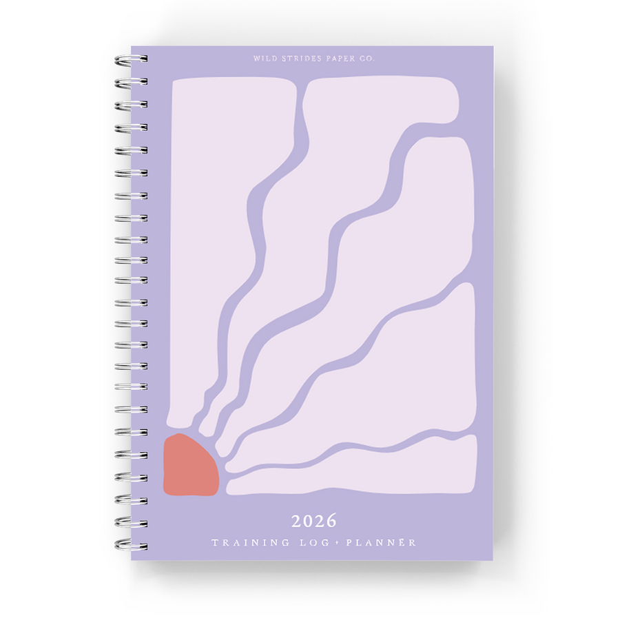 PRE-SALE - 2026 Runner's Training Log + Daily Planner - Purple